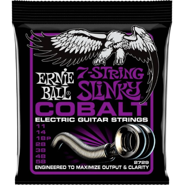 Ernie Ball 2729 7-String Cobalt Power Slinky